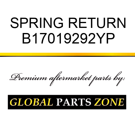 SPRING RETURN B17019292YP