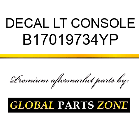 DECAL LT CONSOLE B17019734YP