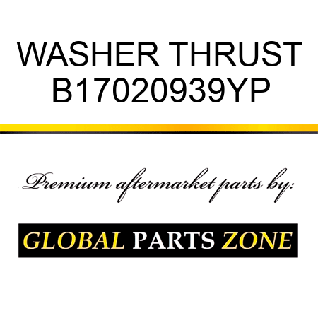 WASHER THRUST B17020939YP