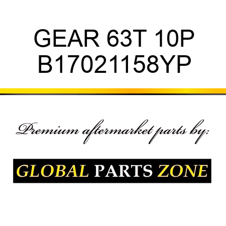 GEAR 63T 10P B17021158YP