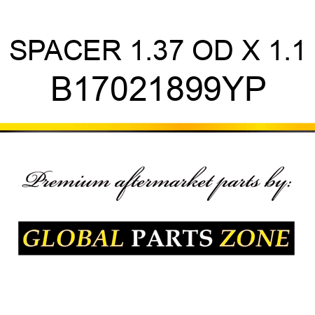 SPACER 1.37 OD X 1.1 B17021899YP