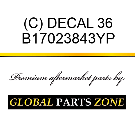 (C) DECAL 36 B17023843YP