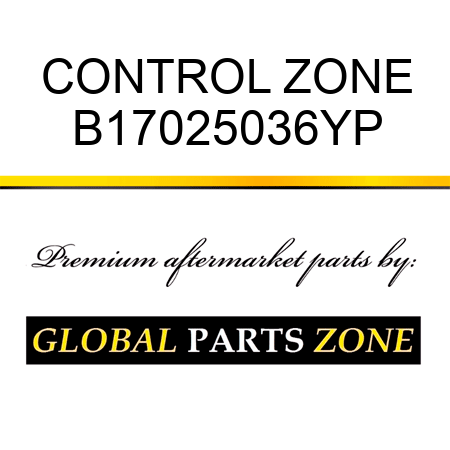 CONTROL ZONE B17025036YP