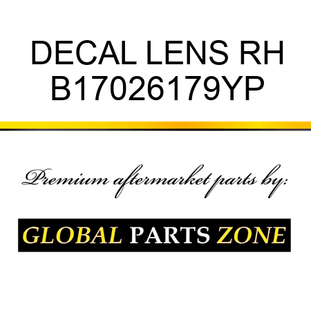 DECAL LENS RH B17026179YP