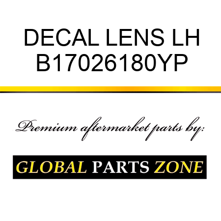 DECAL LENS LH B17026180YP