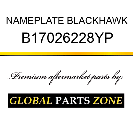 NAMEPLATE BLACKHAWK B17026228YP