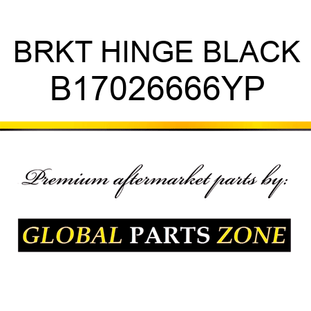 BRKT HINGE BLACK B17026666YP
