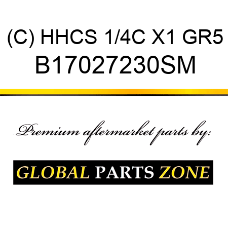 (C) HHCS 1/4C X1 GR5 B17027230SM