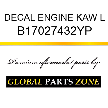 DECAL ENGINE KAW L B17027432YP