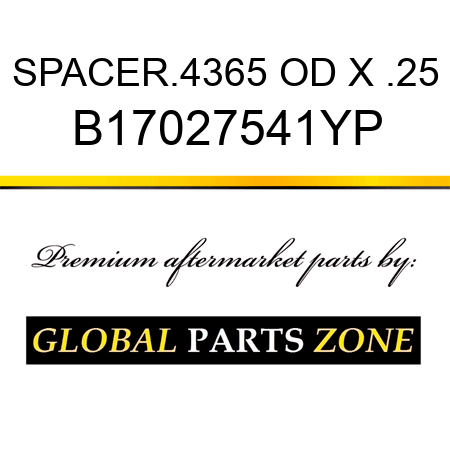 SPACER.4365 OD X .25 B17027541YP