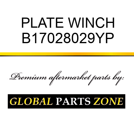 PLATE WINCH B17028029YP