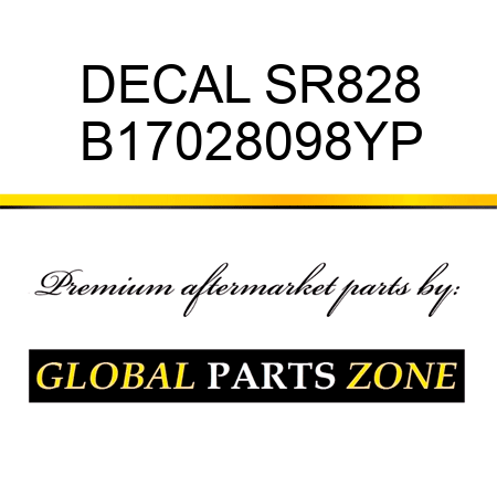 DECAL SR828 B17028098YP