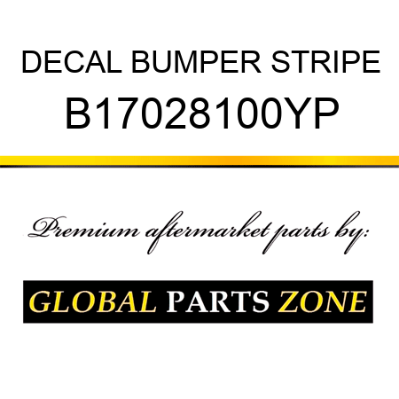 DECAL BUMPER STRIPE B17028100YP