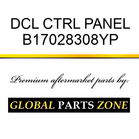 DCL CTRL PANEL B17028308YP