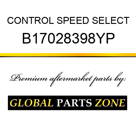 CONTROL SPEED SELECT B17028398YP