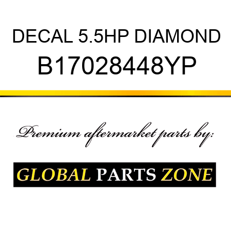 DECAL 5.5HP DIAMOND B17028448YP