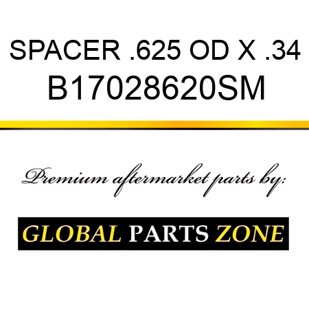 SPACER .625 OD X .34 B17028620SM