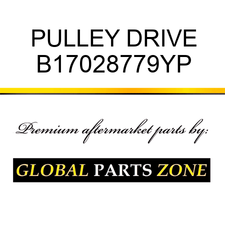 PULLEY DRIVE B17028779YP