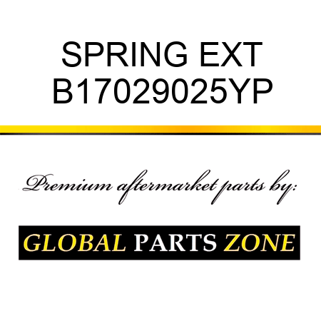 SPRING EXT B17029025YP