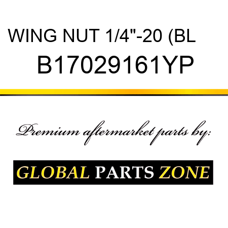 WING NUT 1/4