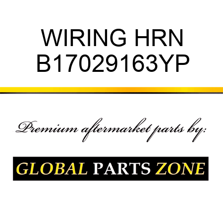 WIRING HRN B17029163YP