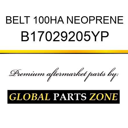 BELT 100HA NEOPRENE B17029205YP