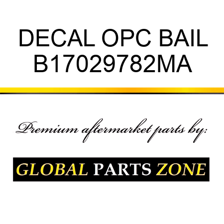 DECAL OPC BAIL B17029782MA