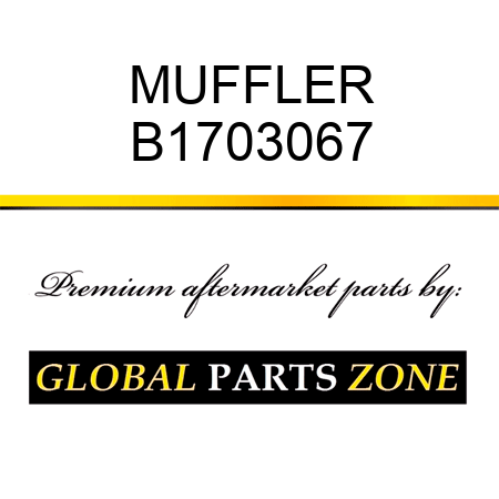 MUFFLER B1703067