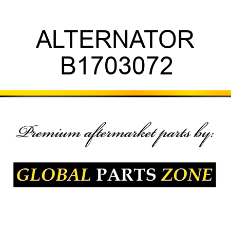 ALTERNATOR B1703072