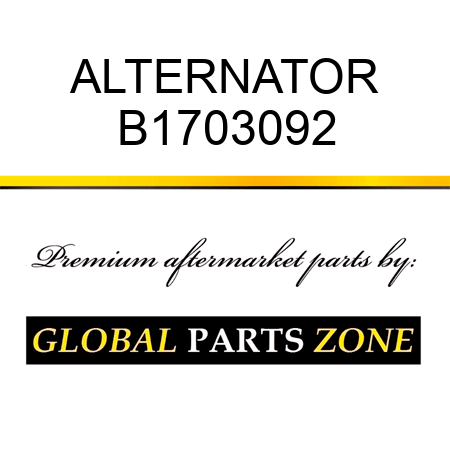 ALTERNATOR B1703092