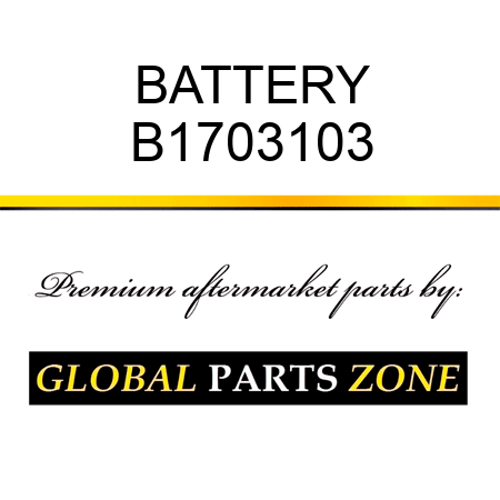 BATTERY B1703103