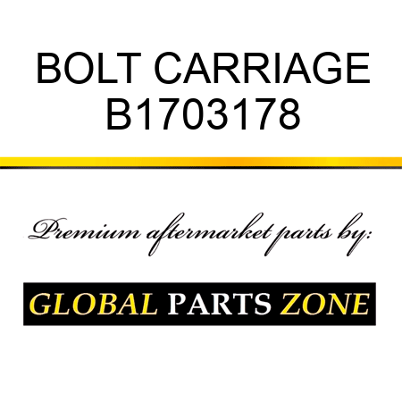 BOLT CARRIAGE B1703178