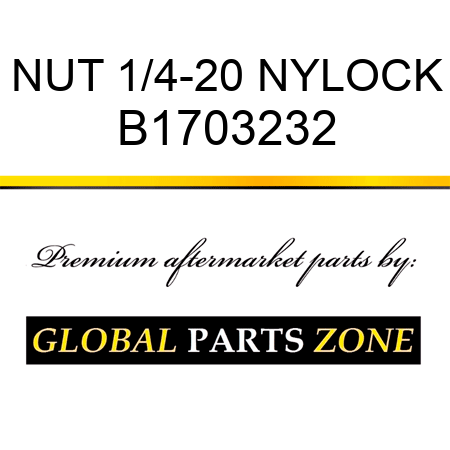NUT 1/4-20 NYLOCK B1703232