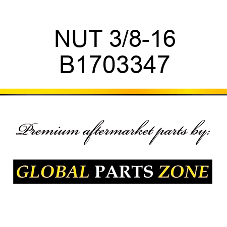 NUT 3/8-16 B1703347