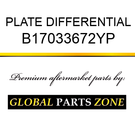 PLATE DIFFERENTIAL B17033672YP