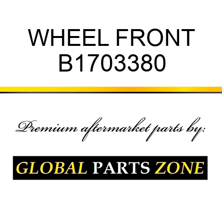 WHEEL FRONT B1703380