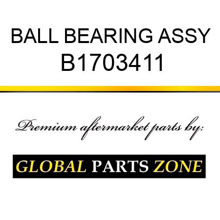 BALL BEARING ASSY B1703411