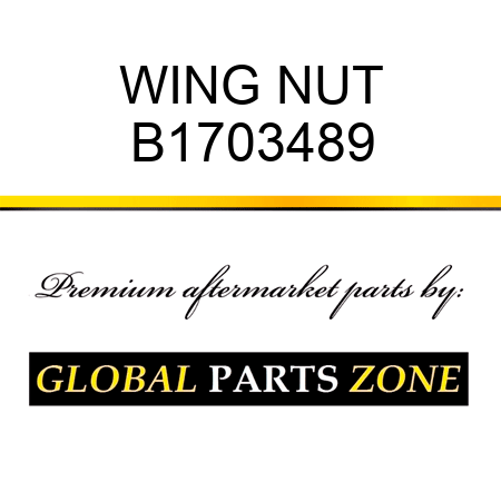 WING NUT B1703489