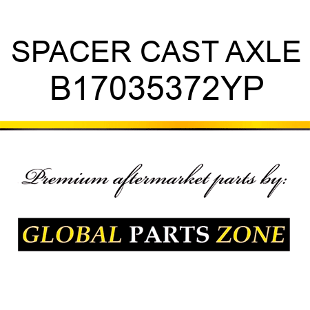 SPACER CAST AXLE B17035372YP