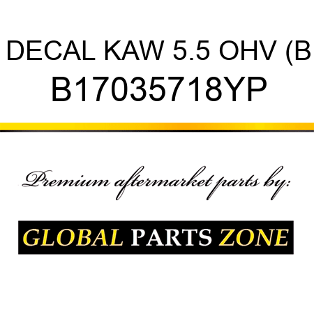 DECAL KAW 5.5 OHV (B B17035718YP