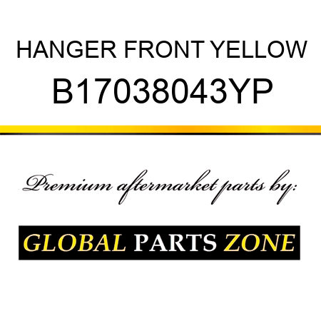 HANGER FRONT YELLOW B17038043YP