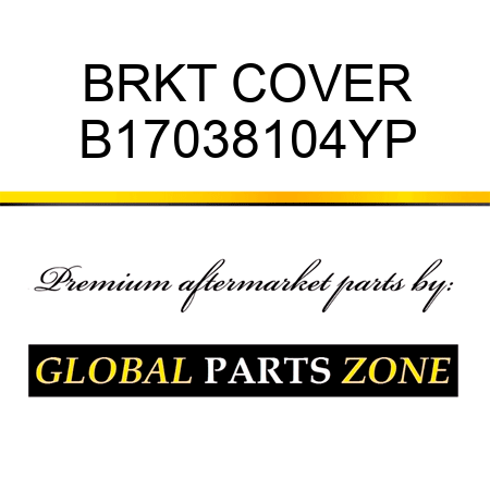 BRKT COVER B17038104YP