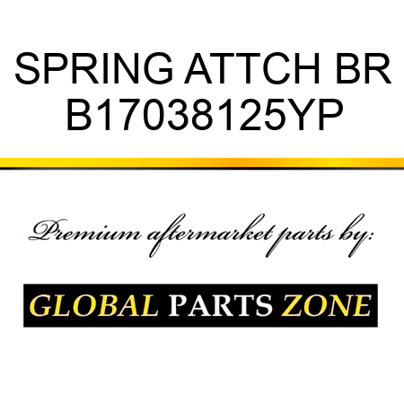 SPRING ATTCH BR B17038125YP