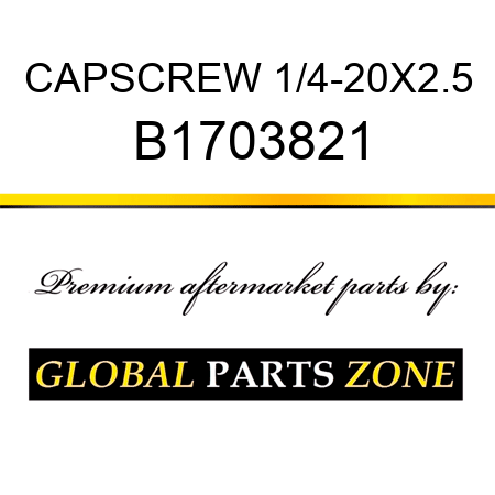 CAPSCREW 1/4-20X2.5 B1703821