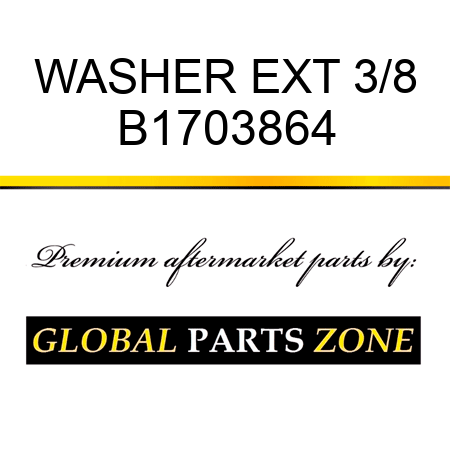 WASHER EXT 3/8 B1703864