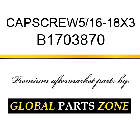 CAPSCREW5/16-18X3 B1703870