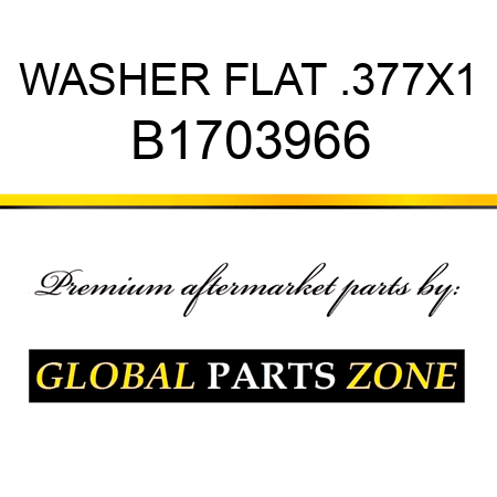 WASHER FLAT .377X1 B1703966