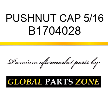 PUSHNUT CAP 5/16 B1704028