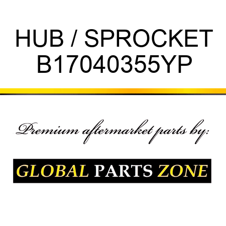 HUB / SPROCKET B17040355YP