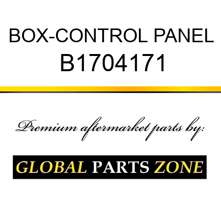 BOX-CONTROL PANEL B1704171